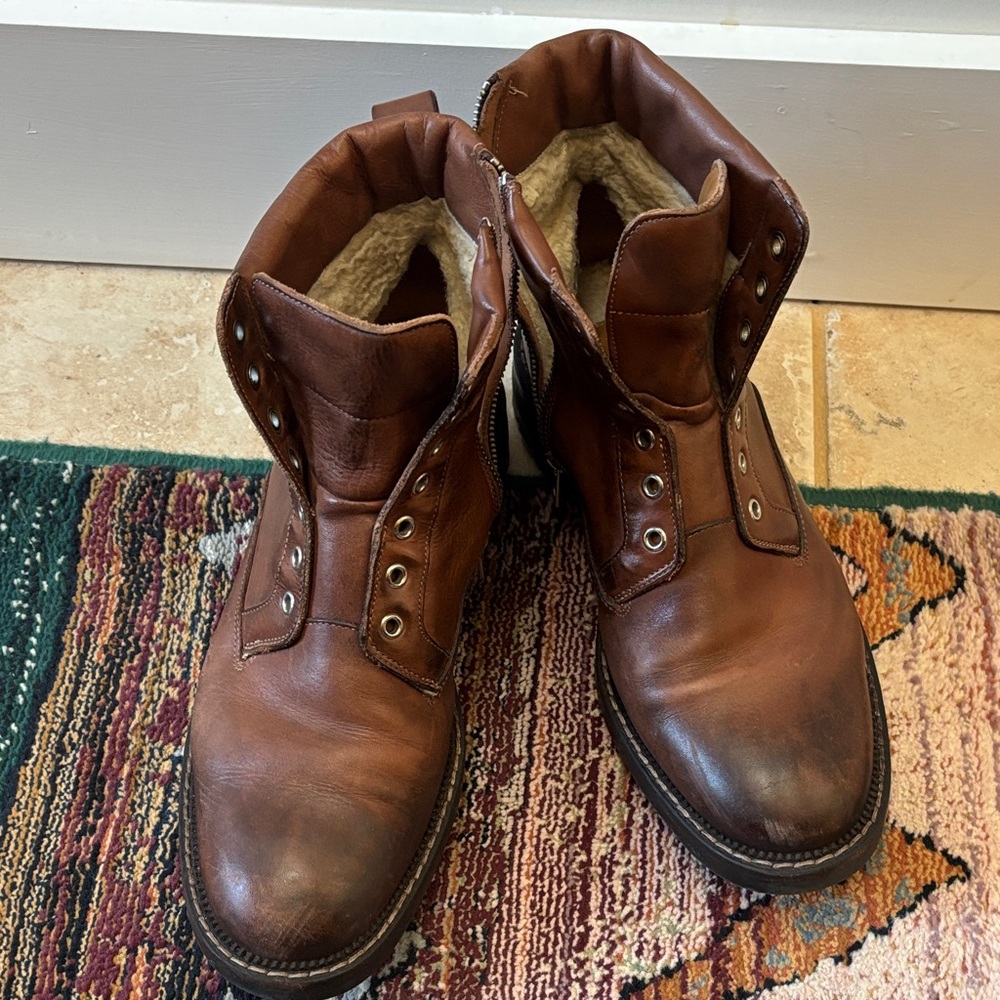 Zadig & Voltaire Men's Tan Leather Boots
